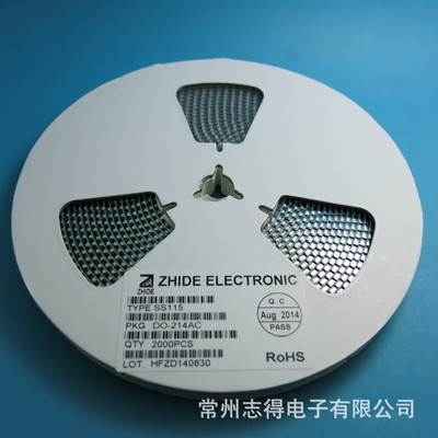 SS115肖特基二極管貼片SMA 原裝正品，志得電子專業供應